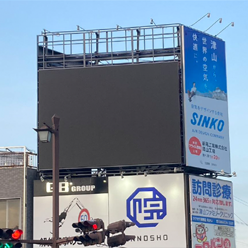 P5.7 Fixed Aluminum Led screen in Japanese shopping malls