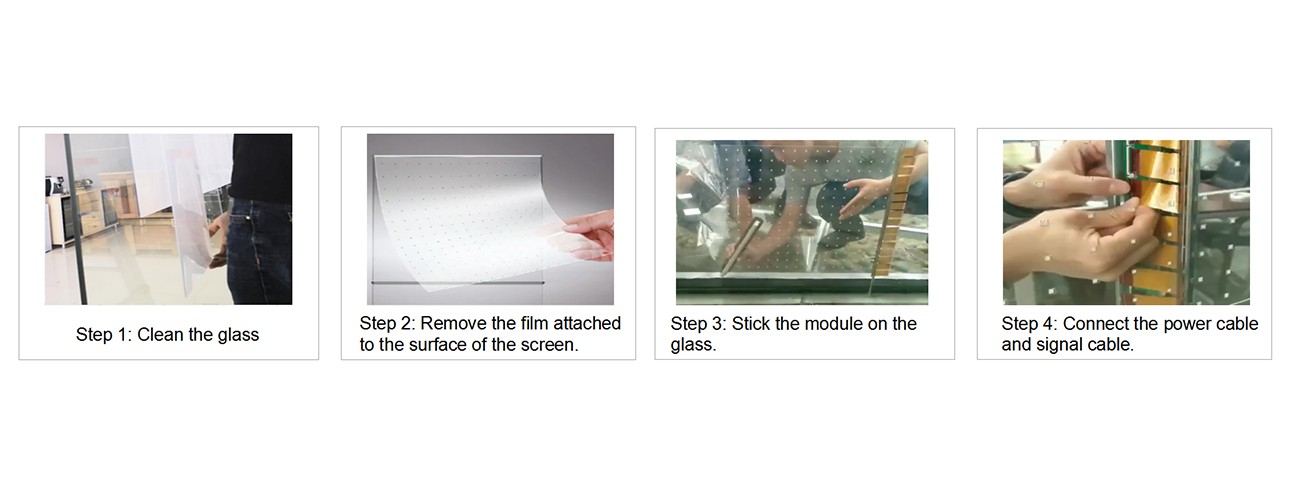 TAD series Transparent Adhesive LED screen