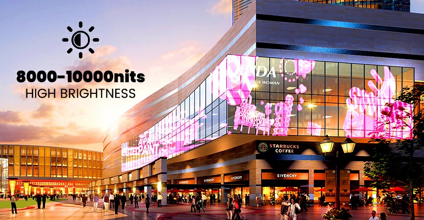 DIP series Outdoor Transparent LED screen