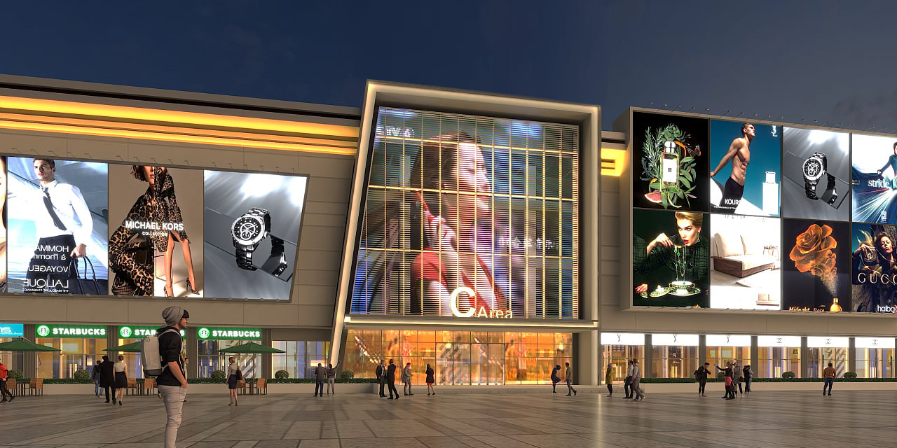 The five common application scenarios of outdoor transparent LED display